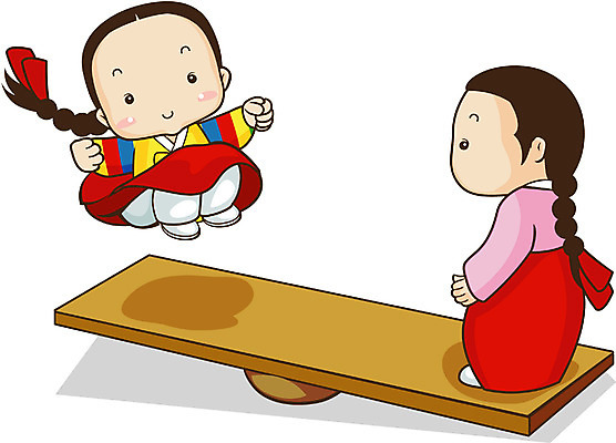 EPS 클립아트 전통 여자 명절 어린이 일러스트 전통캐릭터 새해 사람 두명 설날 전통놀이 한복 널뛰기 여자만 어린이만 소녀만 일러캐릭터 캐릭터 한국전통 기념일 놀이 전통의상 파일형식 벡터