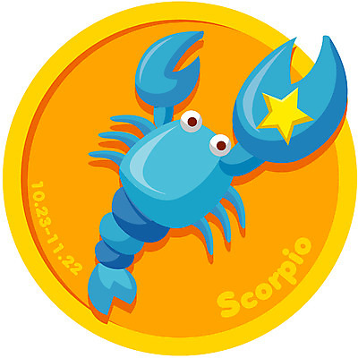 EPS 클립아트 동물 캐릭터 절지류 일러스트 사람없음 별자리 운세 전갈 별자리캐릭터 전갈자리 일러캐릭터 파일형식 벡터