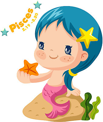 EPS 클립아트 캐릭터 일러스트 한명 별자리 운세 별자리캐릭터 처녀자리 물고기자리 인어 가상인물 일러캐릭터 1 상상 사람 파일형식 벡터