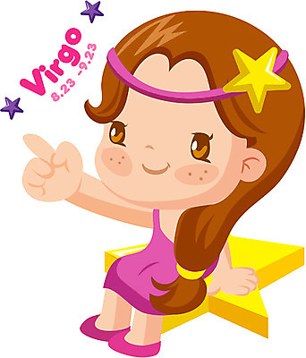 EPS 클립아트 캐릭터 여자 어린이 일러스트 한명 사람 20대 성인 별자리 운세 별자리캐릭터 처녀자리 여자만 여자한명만 일러캐릭터 1 청년 파일형식 벡터