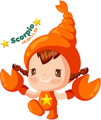 EPS 클립아트 캐릭터 일러스트 한명 별자리 운세 별자리캐릭터 전갈자리 가상인물 일러캐릭터 1 상상 사람 파일형식 벡터