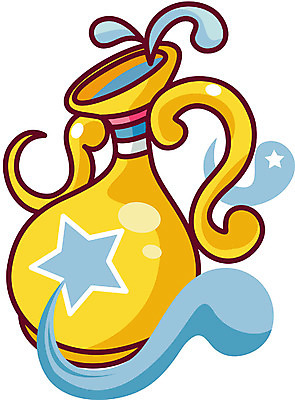 EPS 클립아트 캐릭터 생활용품 일러스트 사람없음 별자리 운세 항아리 별자리캐릭터 물병자리 일러캐릭터 도자기 오브젝트 파일형식 벡터