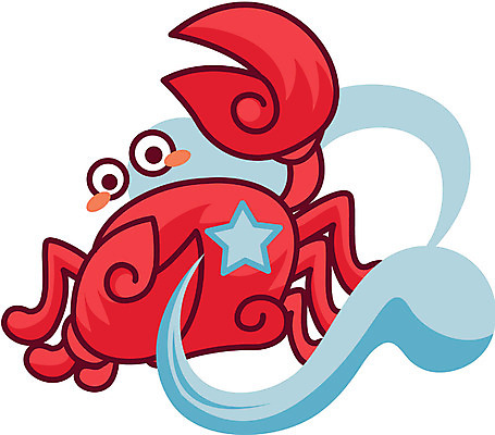 EPS 클립아트 동물 캐릭터 절지류 일러스트 갑각류 사람없음 별자리 꽃게 게 운세 바닷가재 별자리캐릭터 게자리 일러캐릭터 가재 파일형식 벡터