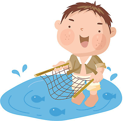 EPS 클립아트 사계절 계절 남자 초등학생 어린이 일러스트 물놀이 한명 사람 소년 야외 여름 절기 입하 남자만 남자한명만 어린이만 소년만 소년한명만 국내일러스트 1 학생 놀이 파일형식 벡터