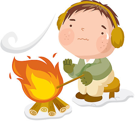 EPS 클립아트 사계절 계절 남자 초등학생 어린이 겨울 일러스트 한명 사람 소년 야외 모닥불 절기 소한 남자만 남자한명만 어린이만 소년만 소년한명만 국내일러스트 1 학생 불 파일형식 벡터