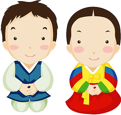 EPS 클립아트 전통 여자 명절 남자 어린이 일러스트 전통캐릭터 새해 사람 두명 설날 한복 어린이만 일러캐릭터 캐릭터 한국전통 기념일 전통의상 파일형식 벡터