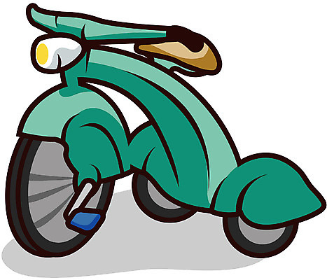 EPS 클립아트 육상교통 교통 일러스트 사람없음 초록색 자전거 운송업 세발자전거 국내일러스트 산업 교통수단 컬러 바이크 파일형식 벡터