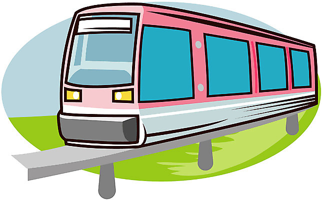 EPS 클립아트 산업 육상교통 교통 일러스트 사람없음 야외 초록색 기차 운송업 자기부상열차 국내일러스트 교통수단 컬러 대중교통 파일형식 벡터