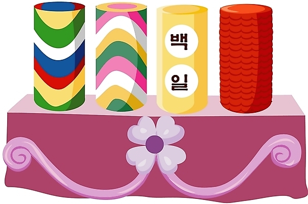 EPS 클립아트 음식 일러스트 이벤트 사람없음 돌잔치 백일상 백일잔치 첫돌 국내일러스트 돌_생일 잔치 파일형식 벡터