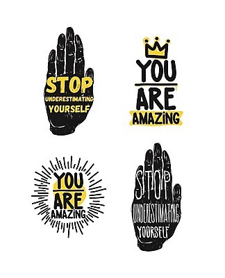 EPS 해외이미지 디자인 백그라운드 스티커 일러스트 캘리그라피 텍스트 사랑 타이포그라피 사람없음 그래픽 장식 세트 노란색 라벨 검은색 흰색 인사 메시지 그래피티 엽서 격려 레터링 자극 해외202004 해외일러스트 문자 감정 컬러 모션 프레임 예절 낙서 편지 그림 파일형식 벡터