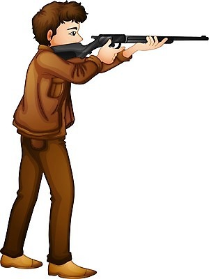 EPS 해외이미지 1 남자 무기 백그라운드 신발 일러스트 바지 사람 소년 그래픽 갈색 재킷 총 흰색 발사 만화 그림 사냥 사냥꾼 사수 총알 고립 총포 혼자 해외202004 해외일러스트 직업 어린이 컬러 하의 외투 파일형식 벡터
