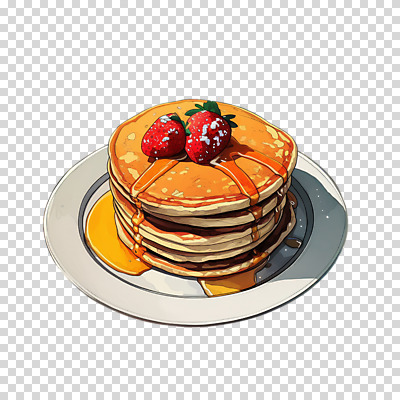 편집이미지 접시 딸기 누끼 사람없음 노란색 아침식사 시럽 PNG 팬케이크 편집소스 맛있는 식기 컬러 과일 케이크 식사 파일형식