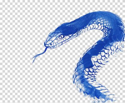 편집이미지 한마리 전통 붓터치 새해 수묵화 누끼 사람없음 파란색 뱀띠 동양화 번짐 PNG 을사년 푸른뱀 1 컬러 미술 십이지신 뱀 파일형식 2025년 효과