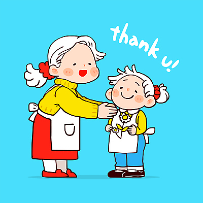 전신 여자 노년 행복 어린이 하늘색 꽃무늬 일러스트 미소 소녀 두명 앞치마 봉사 자원봉사자 감사 손뻗기 땡큐 여자만 국내일러스트 일러캐릭터 AI파일 캐릭터 꽃 감정 무늬 모션 표정 사람 성인 파란색 도움 파일형식 벡터