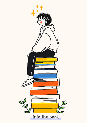 전신 남자 잎 일러스트 휴식 한명 앉기 성인 책 반짝임 쌓기 평화 성인남자한명만 국내일러스트 AI파일 식물 1 컨셉 모션 사람 남자한명만 성인남자만 파일형식 벡터