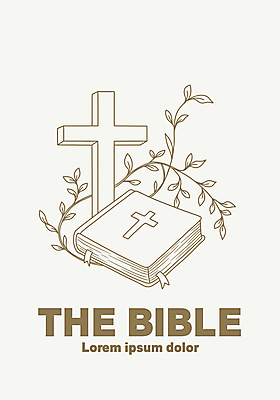 기독교 줄기 십자가 잎 라인일러스트 일러스트 사람없음 갈색 성경 천주교 덩굴 라인아트 국내일러스트 AI파일 식물 종교 선 컬러 종교용품 파일형식 벡터