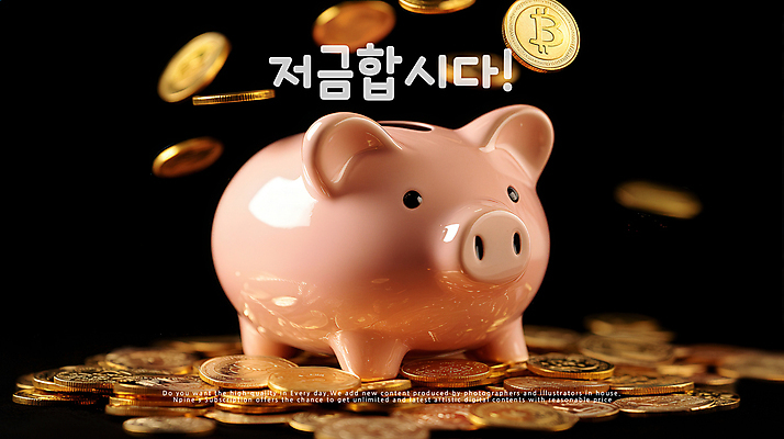 PSD 편집이미지 사람없음 동전 검은색 저축 돼지저금통 이미지편집 컬러 돈 금융 저금통 파일형식