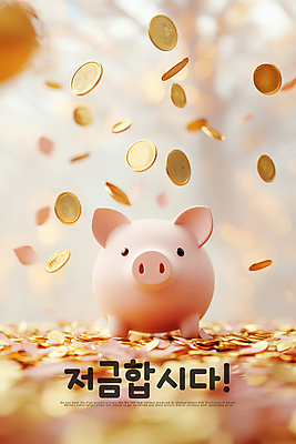 PSD 나무 편집이미지 사람없음 동전 저축 돼지저금통 숲속 보케 이미지편집 식물 돈 금융 저금통 숲 파일형식