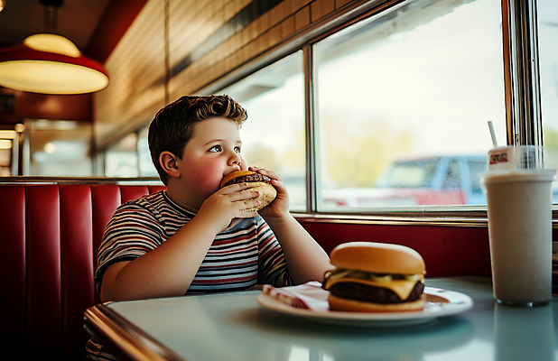 JPG 편집이미지 응시 남자 어린이 의자 창문 탁자 한명 들기 앉기 소년 상반신 햄버거 먹기 비만 소아비만 테이크아웃컵 의료성형뷰티 소년한명만 편집실사 AI인물포토 AI콘텐츠 1 시선 가구 모션 패스트푸드 사람 컵 질병 몸매 CG 남자한명만 소년만 파일형식 AI포토