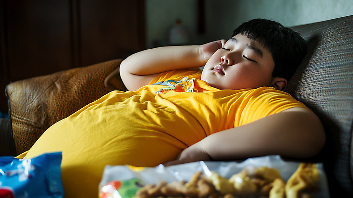 JPG 편집이미지 남자 어린이 한명 소년 상반신 소파 눕기 과자 눈감음 잠 비만 소아비만 의료성형뷰티 소년한명만 편집실사 AI인물포토 AI콘텐츠 1 의자 모션 디저트 사람 질병 몸매 CG 남자한명만 소년만 파일형식 AI포토