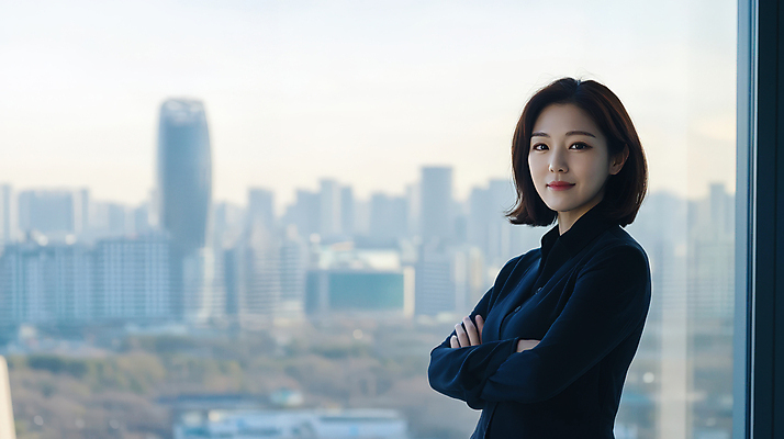 JPG 편집이미지 여자 창문 한명 미소 빌딩 상반신 성인 팔짱 도시 비즈니스우먼 커리어 의료성형뷰티 성인여자한명만 편집실사 AI인물포토 AI콘텐츠 1 비즈니스 모션 표정 사람 건물 직장인 CG 여자한명만 성인여자만 파일형식 AI포토