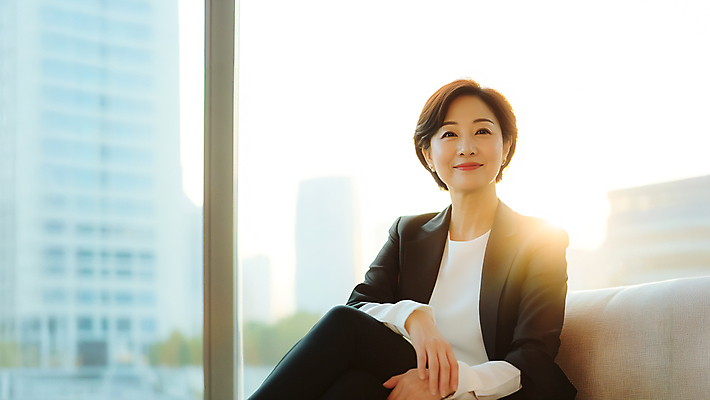 JPG 편집이미지 여자 창문 한명 미소 앉기 빌딩 성인 소파 햇빛 다리꼬기 비즈니스우먼 커리어 의료성형뷰티 성인여자한명만 편집실사 AI인물포토 AI콘텐츠 1 의자 비즈니스 모션 표정 사람 건물 태양 직장인 CG 여자한명만 성인여자만 파일형식 AI포토