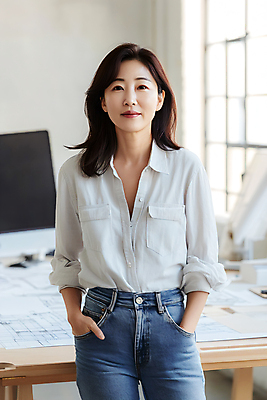 JPG 편집이미지 여자 한명 미소 성인 비즈니스우먼 책상 주머니손 걸터앉기 커리어 의료성형뷰티 성인여자한명만 편집실사 AI인물포토 AI콘텐츠 1 가구 비즈니스 모션 표정 사람 앉기 직장인 CG 여자한명만 성인여자만 파일형식 AI포토