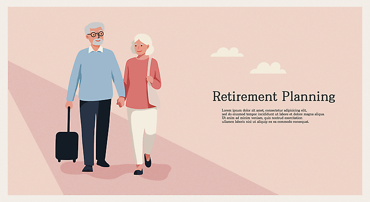 전신 구름 여자 할아버지 노년 남자 할머니 분홍색 여행 가방 일러스트 미소 두명 실버라이프 걷기 캐리어 손잡기 실버 당기기 은퇴 노후대책 노인만 국내일러스트 AI파일 자연요소 라이프스타일 잡화 컬러 모션 표정 사람 성인 노후 여행가방 성인만 파일형식 벡터