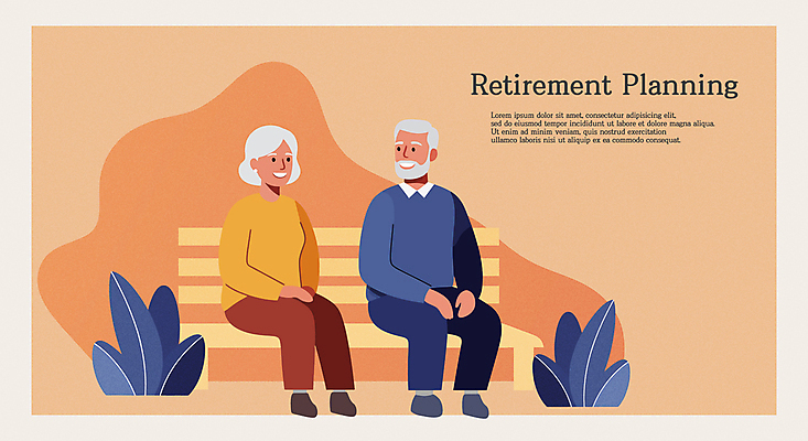 전신 여자 할아버지 노년 남자 할머니 벤치 일러스트 휴식 미소 웃음 앉기 두명 실버라이프 마주보기 주황색 풀 실버 은퇴 노후대책 노인만 국내일러스트 AI파일 식물 라이프스타일 컬러 컨셉 의자 모션 표정 사람 성인 노후 성인만 파일형식 벡터