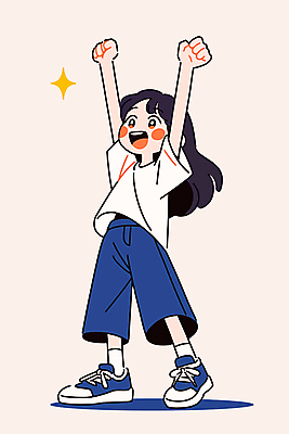 전신 여자 어린이 일러스트 한명 웃음 소녀 반짝임 운동복 운동 활발 만세 연분홍색 소녀한명만 국내일러스트 일러캐릭터 AI파일 캐릭터 1 옷 분홍색 컨셉 모션 표정 건강 사람 여자한명만 소녀만 파일형식 벡터