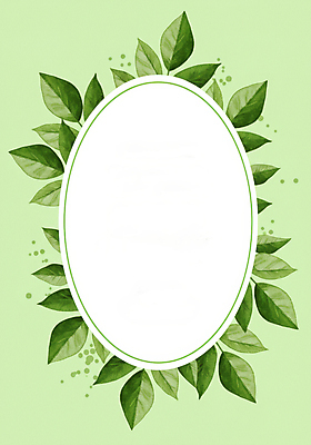 JPG 일러스트 나뭇잎 사람없음 초록색 원형프레임 카피스페이스 국내일러스트 AI일러스트 AI콘텐츠 컬러 잎 프레임 공백 원형 파일형식