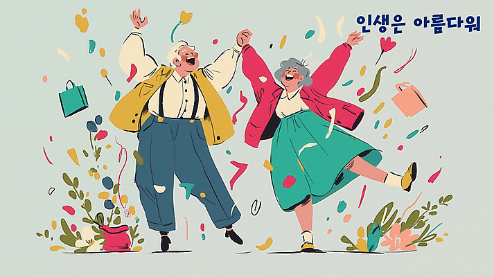 전신 PSD 여자 할아버지 노년 남자 꽃잎 꽃 화분 할머니 가방 일러스트 웃음 두명 손들기 손잡기 노부부 춤 풀잎 실버 다리들기 뷰티풀 노인만 국내일러스트 식물 부부 잡화 잎 모션 문화예술 표정 사람 성인 풀_식물 성인만 파일형식