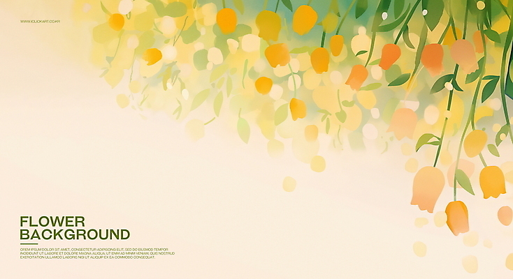 PSD 꽃 백그라운드 잎 일러스트 수채화 사람없음 연두색 풀 풀잎 번짐 감성 싱그러움 국내일러스트 식물 컨셉 초록색 풀_식물 파일형식 효과