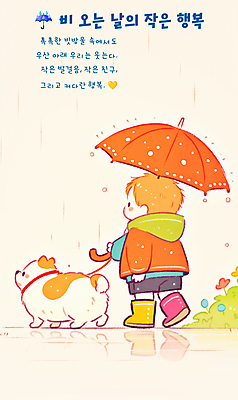 전신 PSD 남자 꽃 행복 어린이 일러스트 우산 장화 한명 들기 소년 평화 귀여움 산책 잡기 풀잎 비 강아지 목줄 소년한명만 국내일러스트 자연요소 식물 1 감정 신발 컨셉 잎 모션 날씨 휴식 사람 반려동물 풀_식물 개 남자한명만 소년만 파일형식 반려용품