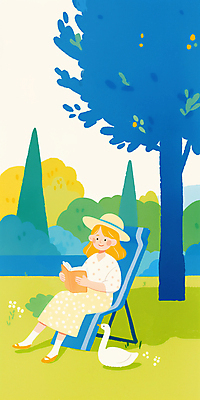 JPG 전신 나무 라이프스타일 공원 여자 일러스트 휴식 오리 한명 미소 들기 잔디 성인 책 독서 봄풍경 챙모자 성인여자한명만 캠핑의자 국내일러스트 AI일러스트 AI콘텐츠 식물 모자_잡화 1 공공시설 컨셉 의자 모션 조류 표정 캠핑도구 사람 풍경 생활 봄 여자한명만 성인여자만 파일형식