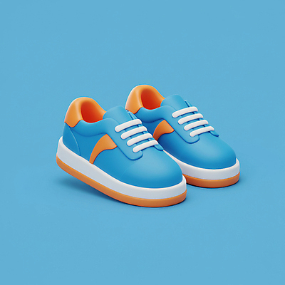 JPG 편집이미지 신발 골프 사람없음 파란색 3D 오브젝트 골프화 편집3D AI컴퓨터그래픽 AI콘텐츠 컬러 골프용품 구기 디지털합성 파일형식