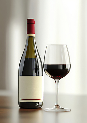 JPG 편집이미지 와인잔 주류 사람없음 햇빛 레드와인 와인병 편집실사 AI포토 AI콘텐츠 음료 술잔 병_용기 태양 와인 CG 파일형식