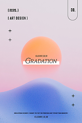 템플릿 표지 사람없음 파란색 반짝임 주황색 그라데이션 색감 파스텔톤 이미지템플릿 AI파일 컬러 모션 파일형식 벡터