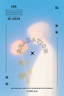 템플릿 표지 남자 실루엣 하늘색 한명 들기 상반신 성인 반짝임 장미 그라데이션 색감 파스텔톤 성인남자한명만 이미지템플릿 AI파일 1 꽃 컬러 모션 촬영기법 사람 파란색 남자한명만 성인남자만 파일형식 벡터