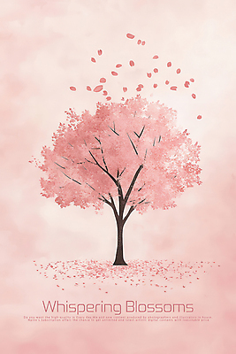 PSD 꽃잎 분홍색 일러스트 사람없음 봄 벚나무 감성 흩날리기 국내일러스트 나무 계절 꽃 컬러 컨셉 모션 벚꽃 파일형식