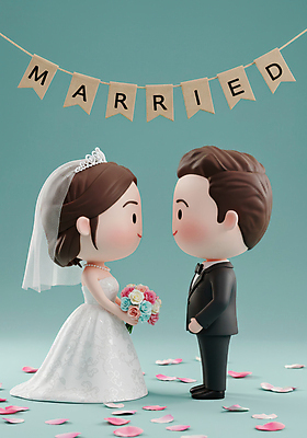 JPG 전신 편집이미지 여자 남자 꽃잎 행복 부케 웨딩드레스 신혼부부 결혼식 면사포 3D캐릭터 사랑 미소 들기 턱시도 성인 두명 3D 마주보기 축하 청록색 가랜드 신랑신부 성인만 웨딩촬영 편집3D AI컴퓨터그래픽 AI콘텐츠 캐릭터 부부 드레스 꽃 감정 신부_웨딩 컬러 꽃다발 신랑 결혼 컨셉 모션 표정 사람 정장 디지털합성 파티용품 신혼 결혼소품 기념사진 파일형식