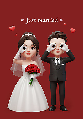 JPG 전신 편집이미지 여자 남자 행복 부케 웨딩드레스 신혼부부 결혼식 면사포 3D캐릭터 사랑 미소 들기 턱시도 성인 두명 빨간색 3D 손들기 하트 축하 신랑신부 성인만 웨딩촬영 편집3D AI컴퓨터그래픽 AI콘텐츠 모양 캐릭터 부부 드레스 감정 신부_웨딩 컬러 꽃다발 신랑 결혼 컨셉 모션 표정 사람 정장 디지털합성 신혼 결혼소품 기념사진 파일형식
