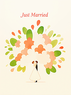 JPG 전신 여자 남자 꽃 행복 신부 웨딩드레스 신랑 잎 일러스트 신혼부부 결혼식 사랑 미소 턱시도 성인 두명 마주보기 축하 성인만 국내일러스트 AI일러스트 AI콘텐츠 식물 부부 드레스 감정 결혼 컨셉 모션 표정 사람 정장 신혼 파일형식