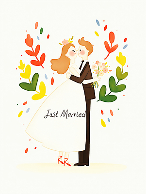 JPG 전신 여자 남자 행복 신부 부케 웨딩드레스 신랑 잎 일러스트 신혼부부 포옹 결혼식 사랑 미소 들기 턱시도 성인 두명 마주보기 축하 성인만 국내일러스트 AI일러스트 AI콘텐츠 식물 부부 드레스 감정 꽃다발 결혼 컨셉 안기 모션 표정 사람 정장 신혼 파일형식