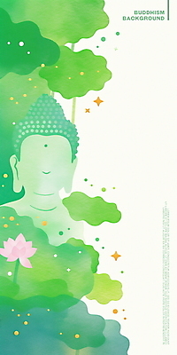 PSD 종교 일러스트 수채화 연꽃 사람없음 초록색 반짝임 평화 고요 부처님오신날 불상 연잎 명상 부처 국내일러스트 기념일 꽃 컬러 컨셉 잎 불교 모션 파일형식
