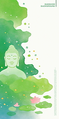 PSD 종교 일러스트 수채화 연꽃 사람없음 초록색 평화 고요 부처님오신날 불상 연잎 명상 부처 국내일러스트 기념일 꽃 컬러 컨셉 잎 불교 파일형식