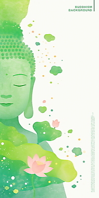 PSD 종교 일러스트 수채화 연꽃 사람없음 초록색 평화 고요 부처님오신날 불상 연잎 명상 부처 국내일러스트 기념일 꽃 컬러 컨셉 잎 불교 파일형식