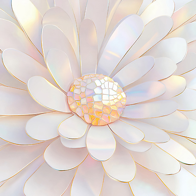 JPG 꽃 백그라운드 일러스트 사람없음 반짝임 흰색 화려 보석 질감 국내일러스트 AI일러스트 AI콘텐츠 식물 컬러 컨셉 모션 광석 파일형식