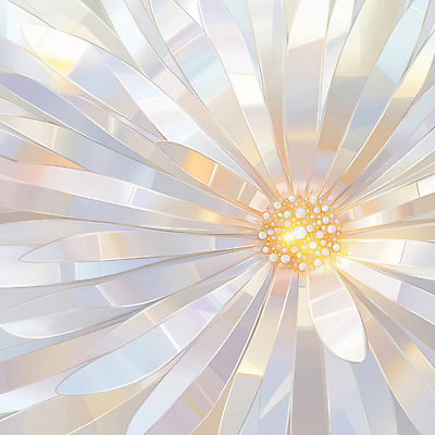 JPG 꽃 백그라운드 일러스트 사람없음 반짝임 흰색 화려 보석 질감 국내일러스트 AI일러스트 AI콘텐츠 식물 컬러 컨셉 모션 광석 파일형식