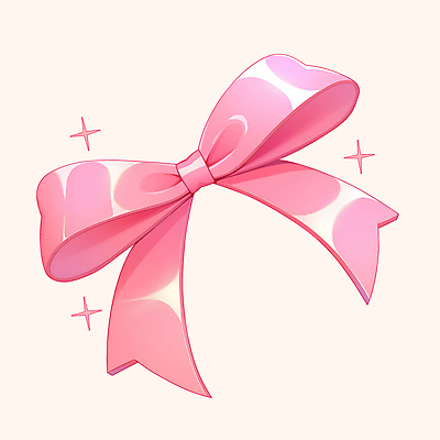 PSD 리본 분홍색 일러스트 사람없음 반짝임 오브젝트 광택 엘리먼트 국내일러스트 컬러 모션 파일형식